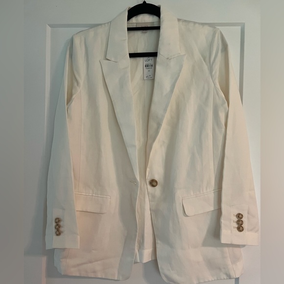 LOFT Modern Linen Blazer - Picture 5 of 6
